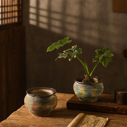 Handcrafted Rustic Ceramic Planter