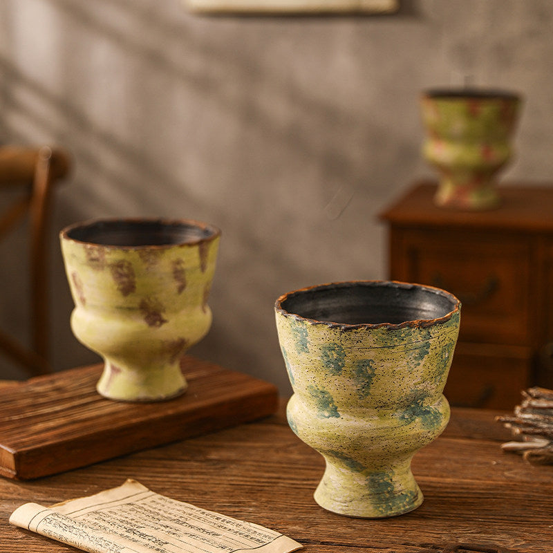 Elegant Pedestal Ceramic Planter
