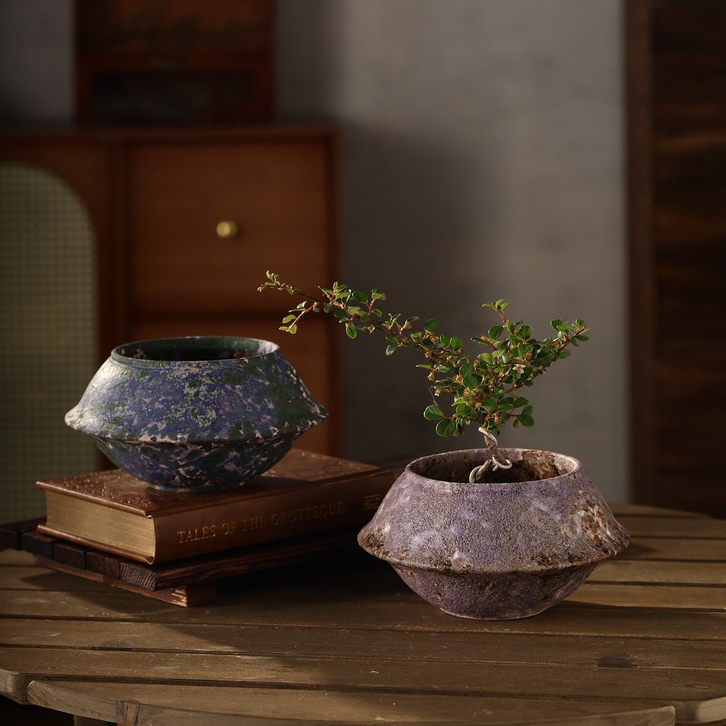 Handmade Wabi-Sabi Ceramic Planter