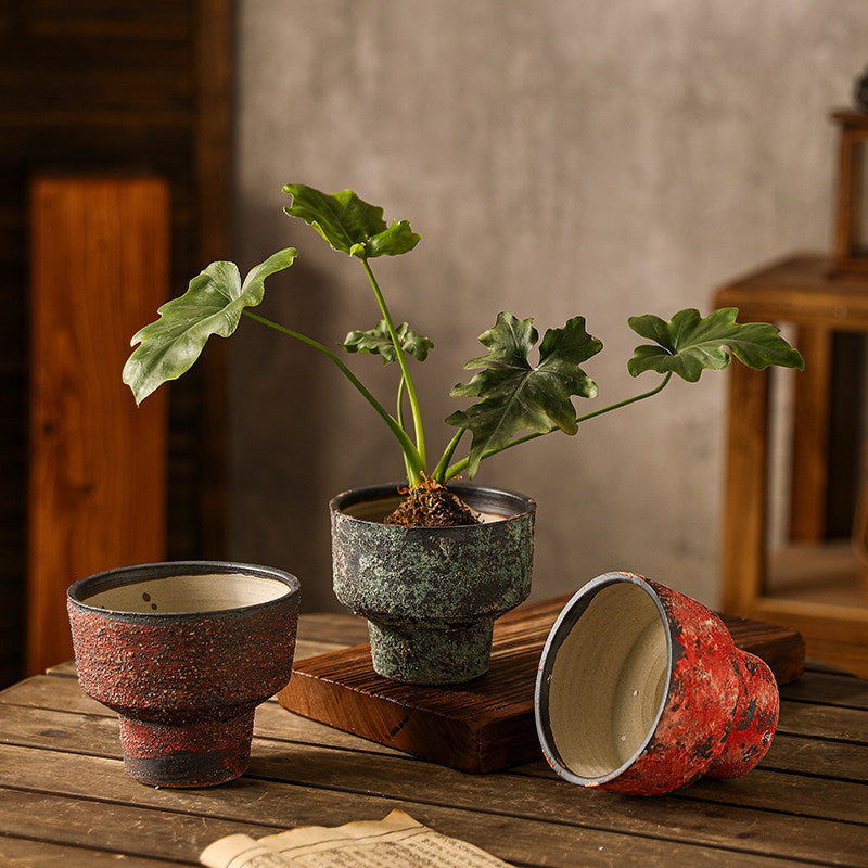 Zen Handmade Pedestal Ceramic Planter