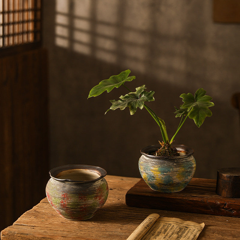 Handcrafted Rustic Ceramic Planter