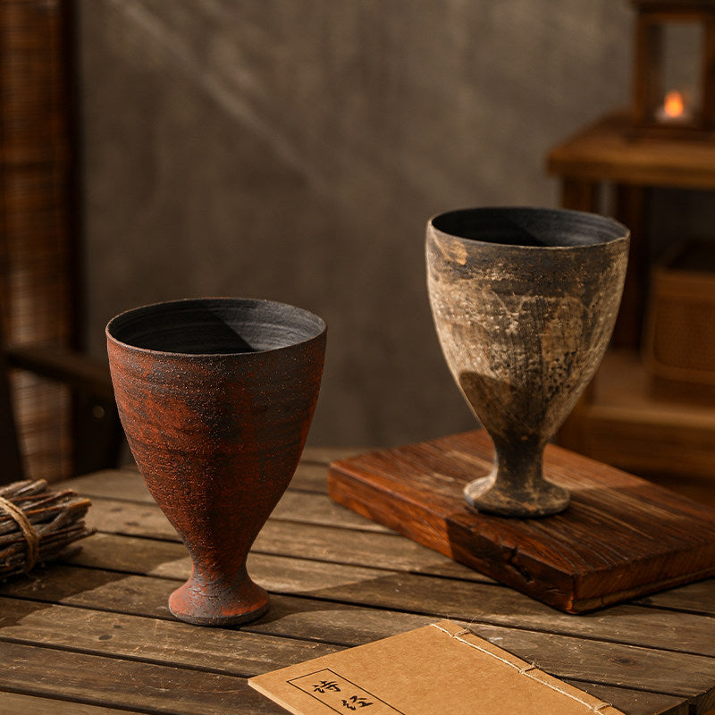 Vintage Ceramic Goblet Planter