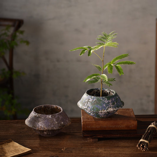 Handmade Wabi-Sabi Ceramic Planter