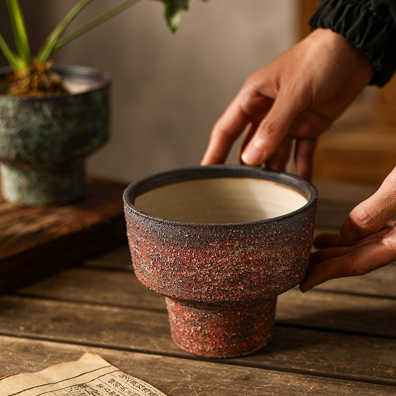 Zen Handmade Pedestal Ceramic Planter