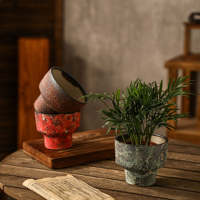 Zen Handmade Pedestal Ceramic Planter