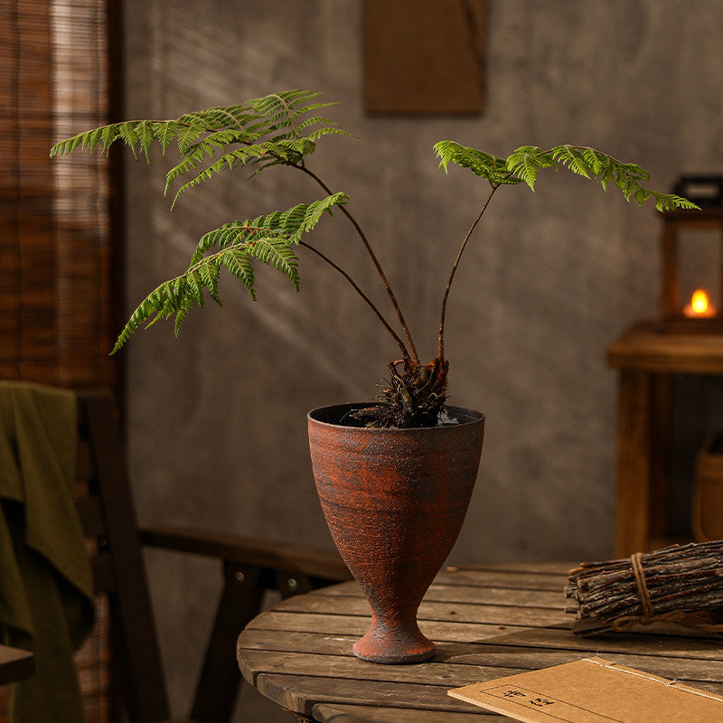 Vintage Ceramic Goblet Planter