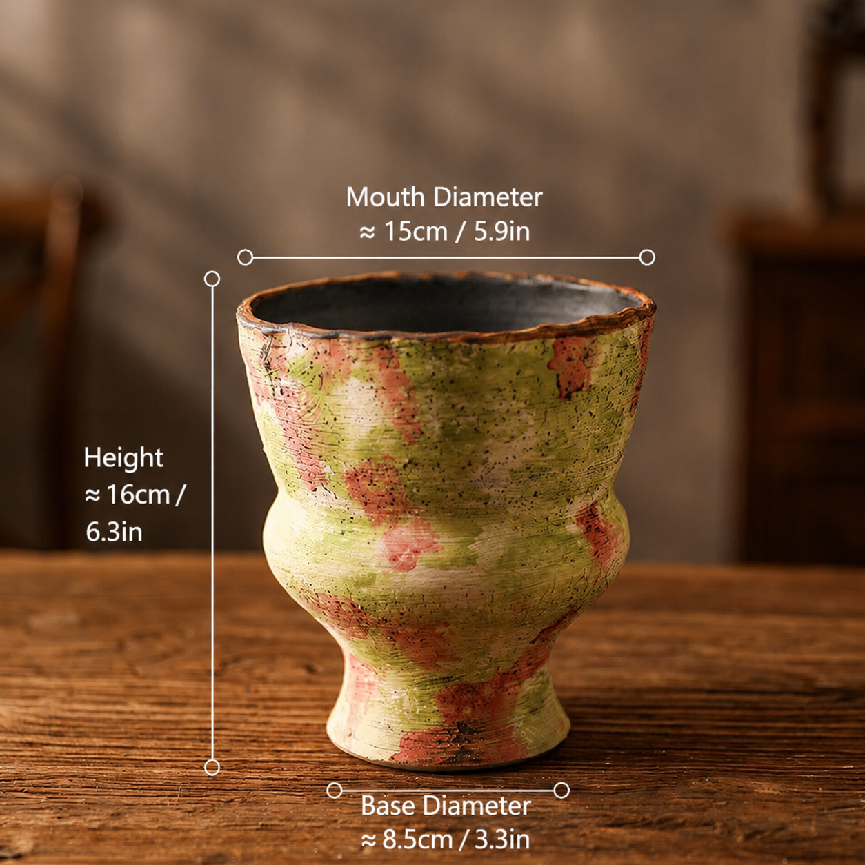 Elegant Pedestal Ceramic Planter
