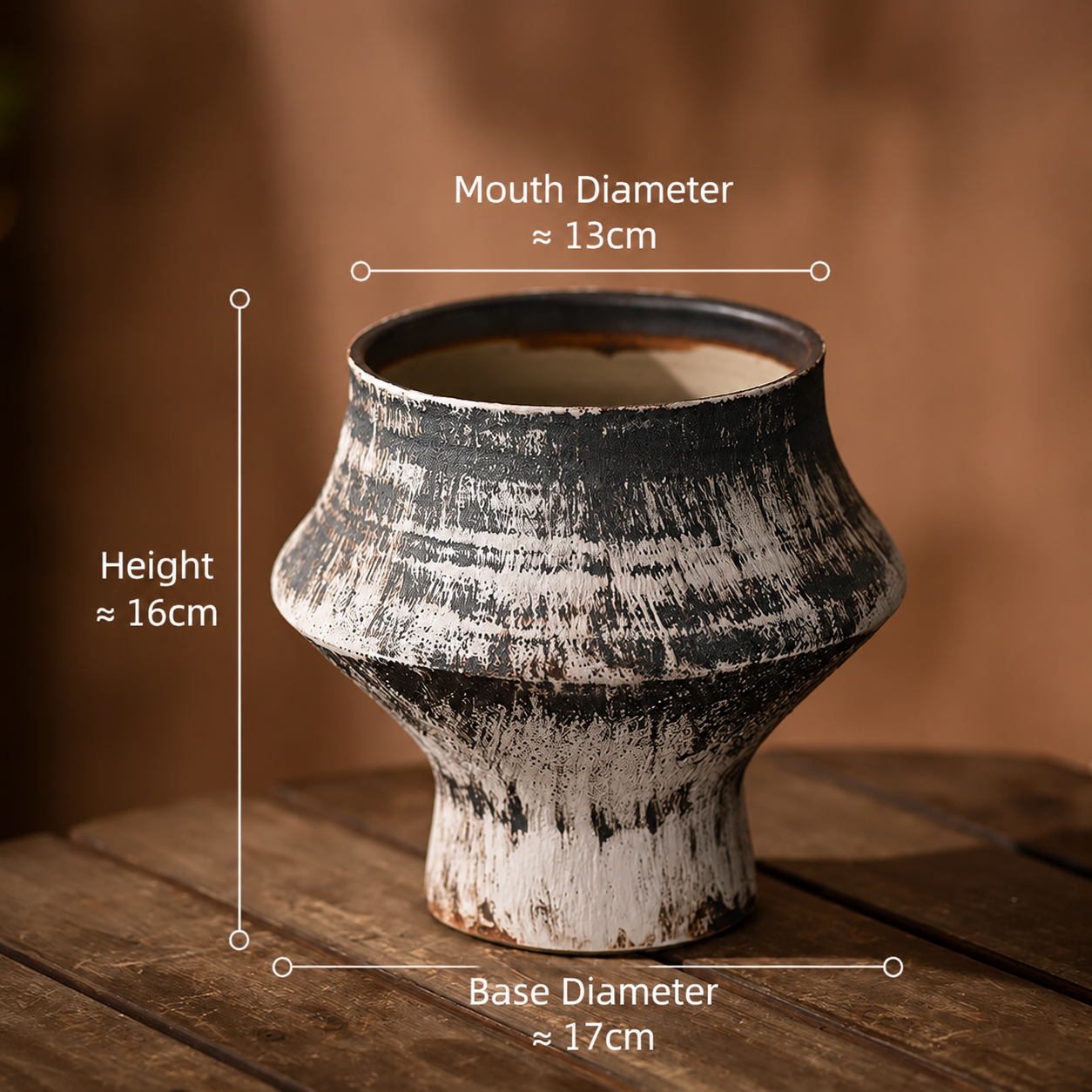 Vintage Footed Ceramic Planter