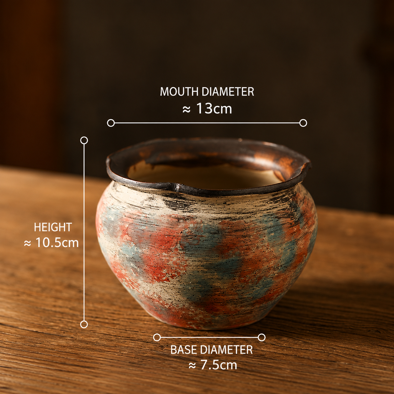 Handcrafted Rustic Ceramic Planter