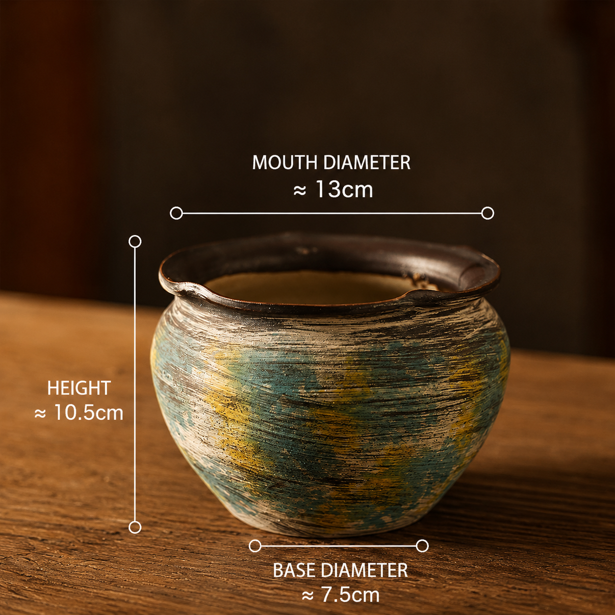 Handcrafted Rustic Ceramic Planter