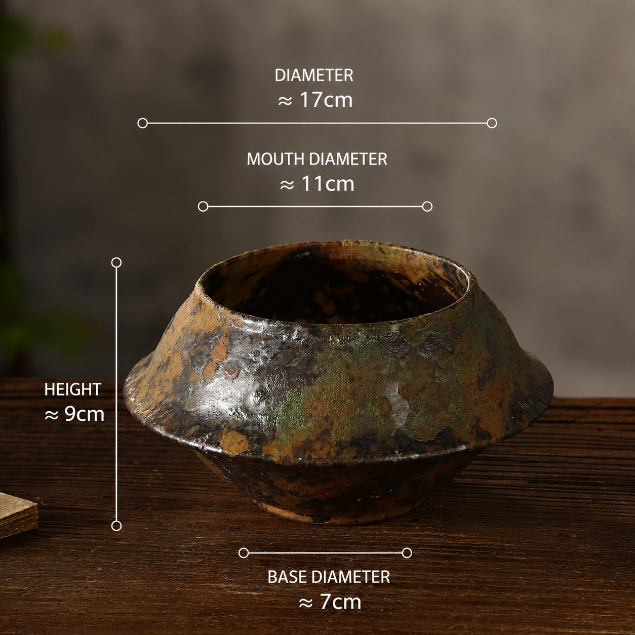 Handmade Wabi-Sabi Ceramic Planter