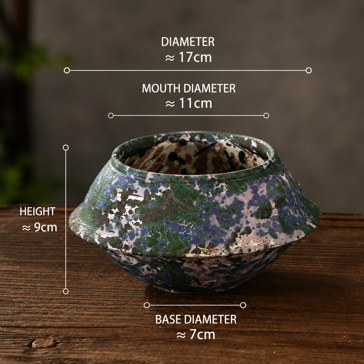 Handmade Wabi-Sabi Ceramic Planter