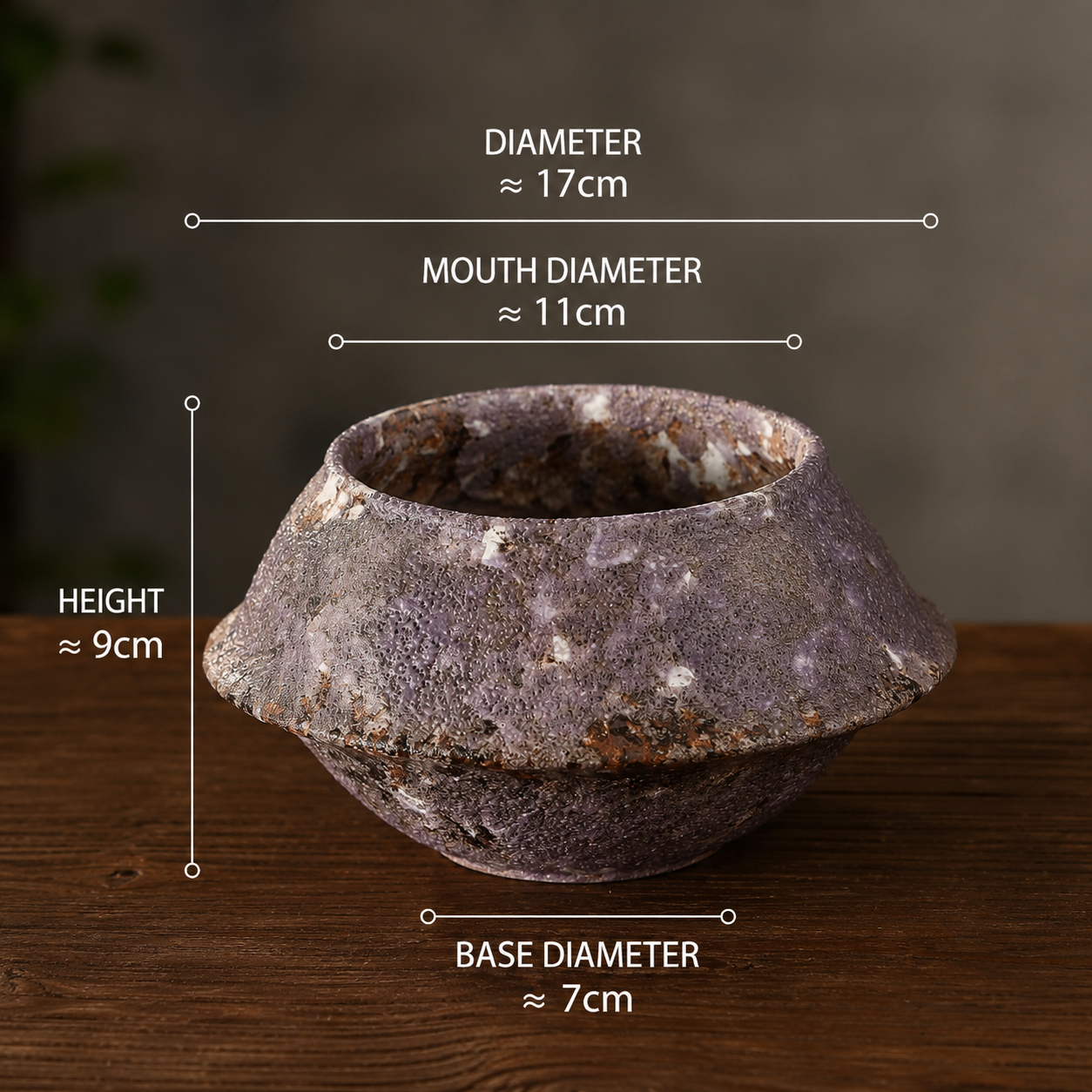 Handmade Wabi-Sabi Ceramic Planter